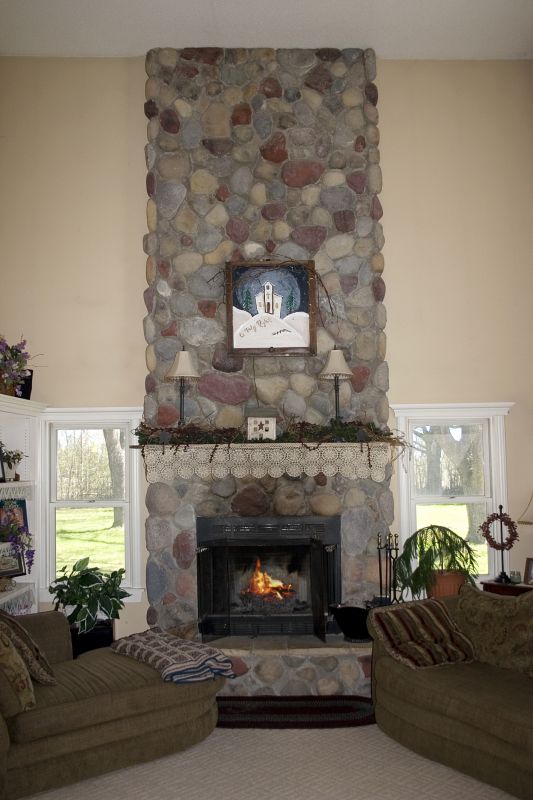 Custom Masonry Fireplace